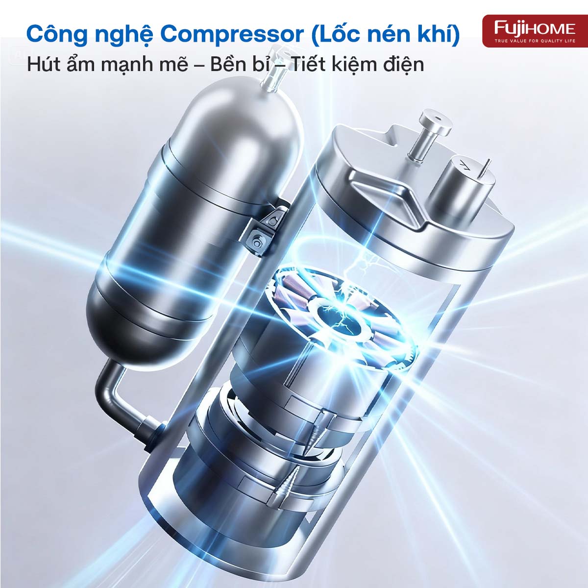 Máy hút ẩm dân dụng Fujihome DH35W-HEPA