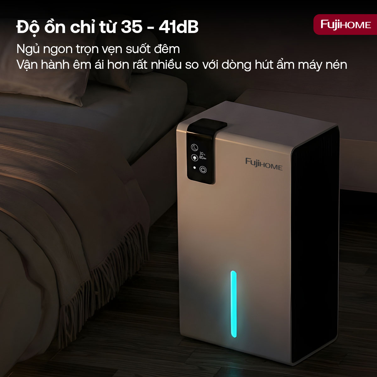Máy hút ẩm bán dẫn mini Fujihome DHP23-MINI