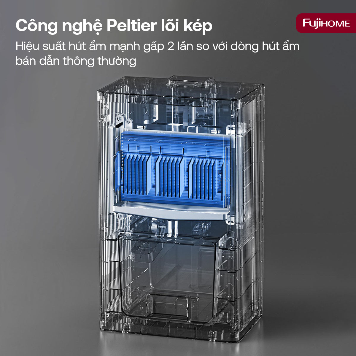 Máy hút ẩm bán dẫn mini Fujihome DHP23-MINI