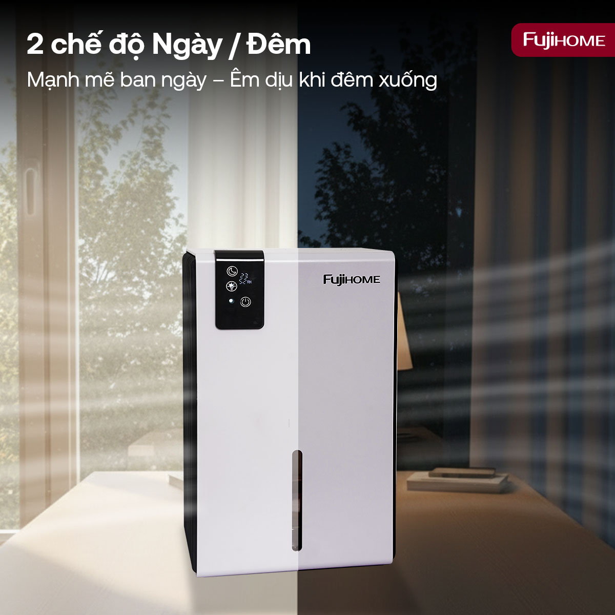 Máy hút ẩm bán dẫn mini Fujihome DHP23-MINI