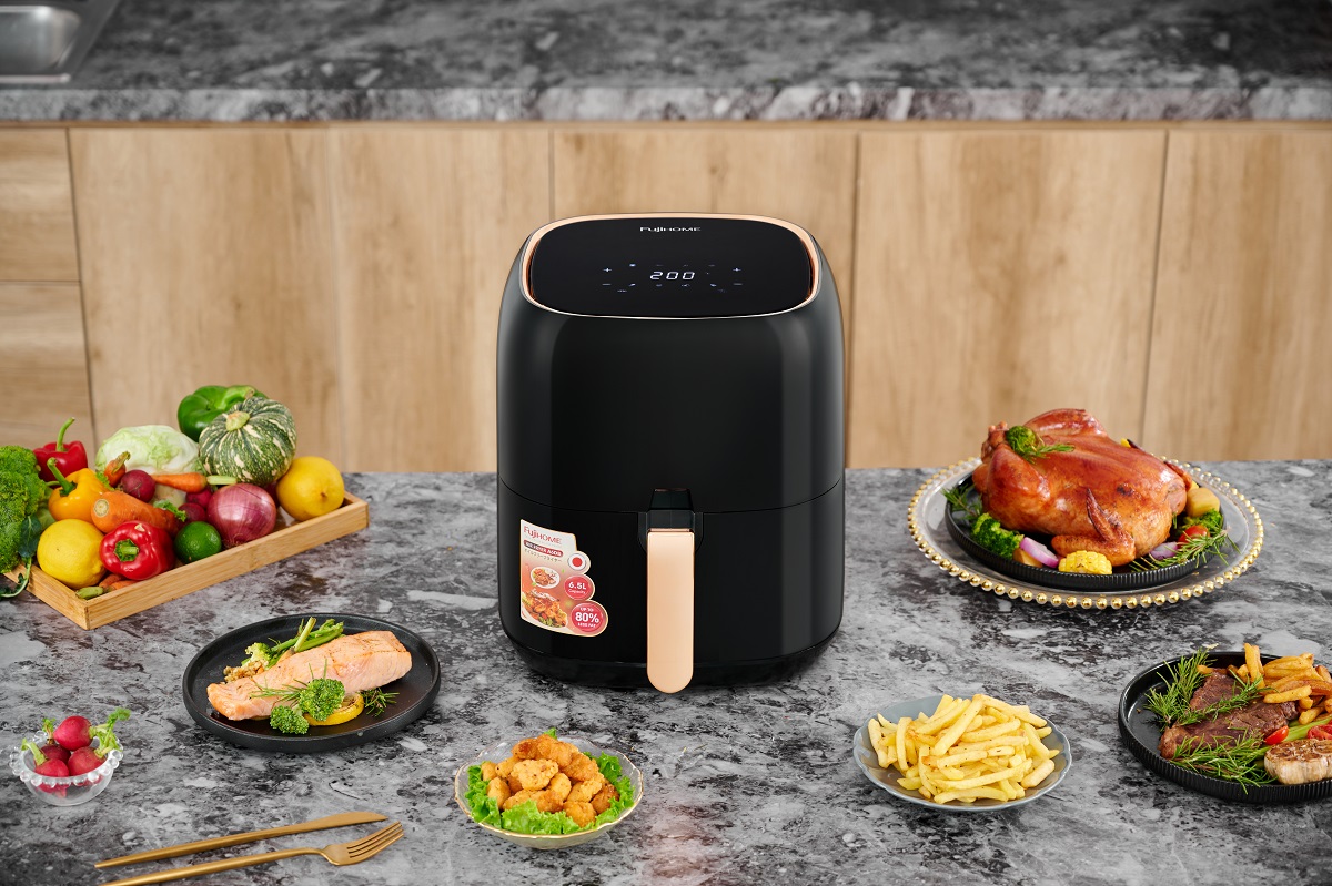 fujihome6443-1 Nồi chiên không dầu Fujihome A6DB 6,5Lít