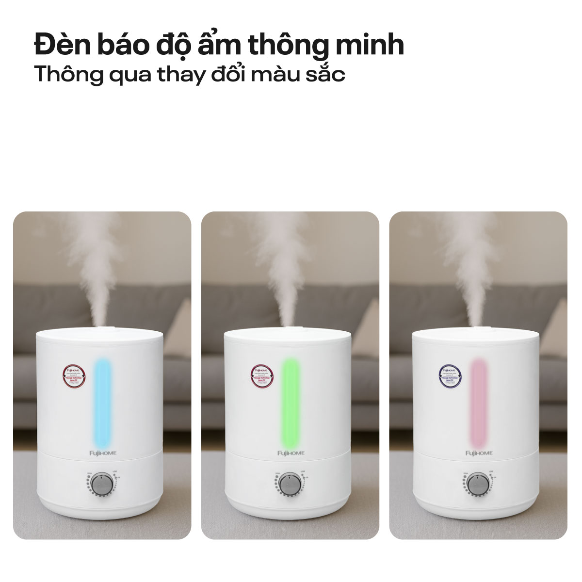Máy Phun Sương Tạo Ẩm Xông Tinh Dầu Fujihome HM06M