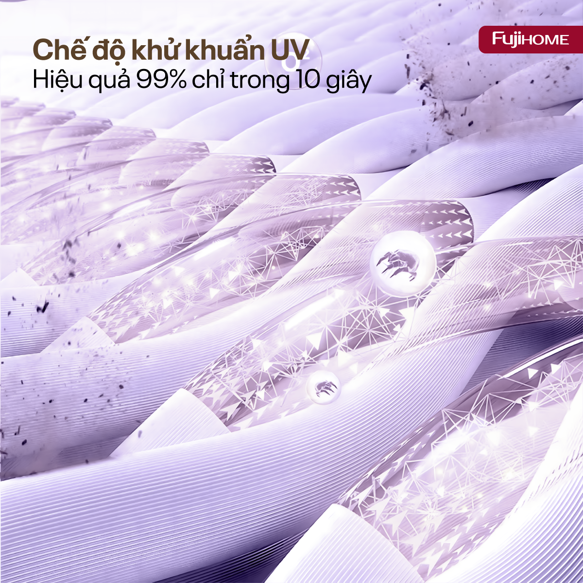 Máy tạo ẩm, xông tinh dầu, khử khuẩn UV dung tích lớn Fujihome HM09UV1