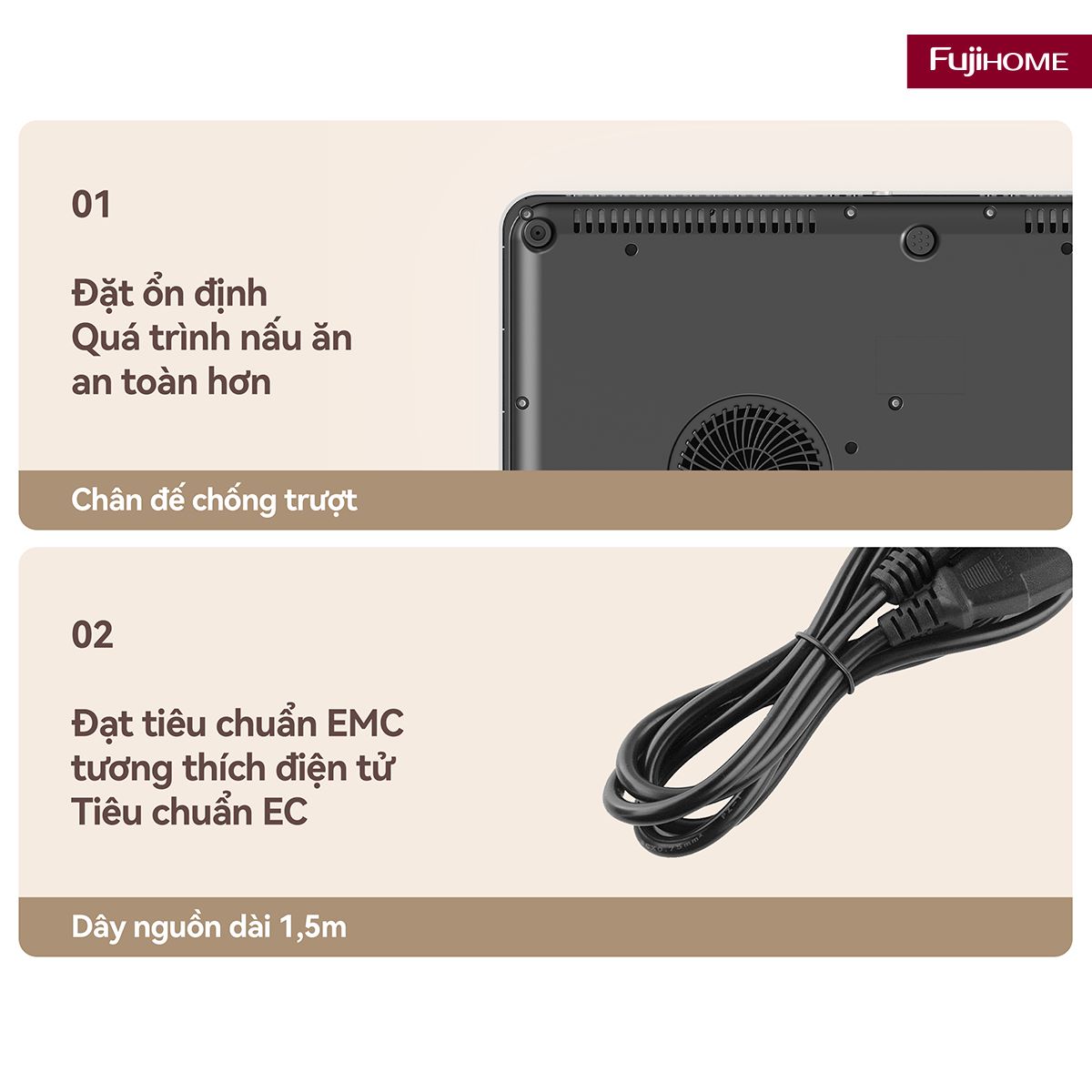 Bếp Từ Đôi Fujihome IC2602S