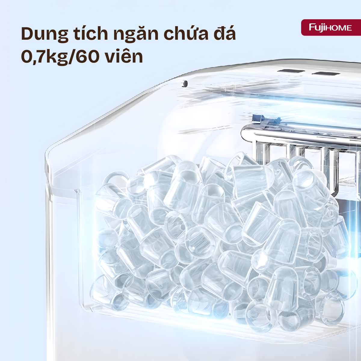 im1218-07 Máy làm đá viên mini Fujihome IM1218