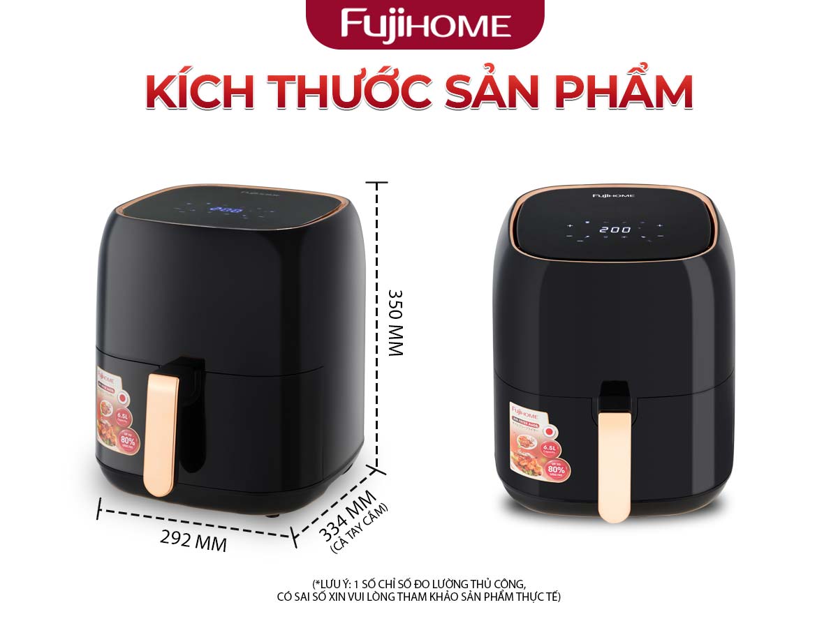 kt-a6db nồi chiên không dầu Fujihome A6DB