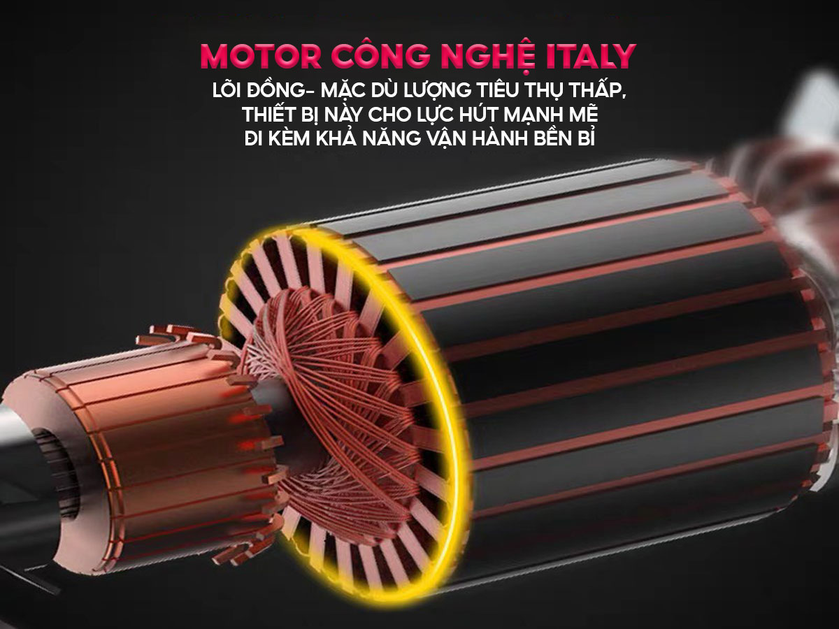 mo-ta-motor-italy Máy hút bụi khô và ướt Fujihome VC12