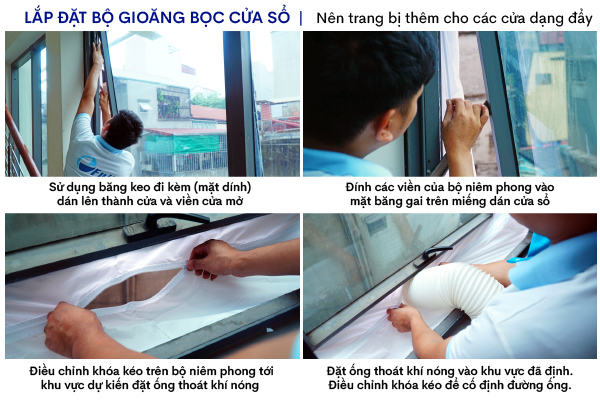 pkcs2-4 Bộ phụ kiện cho điều hòa di động