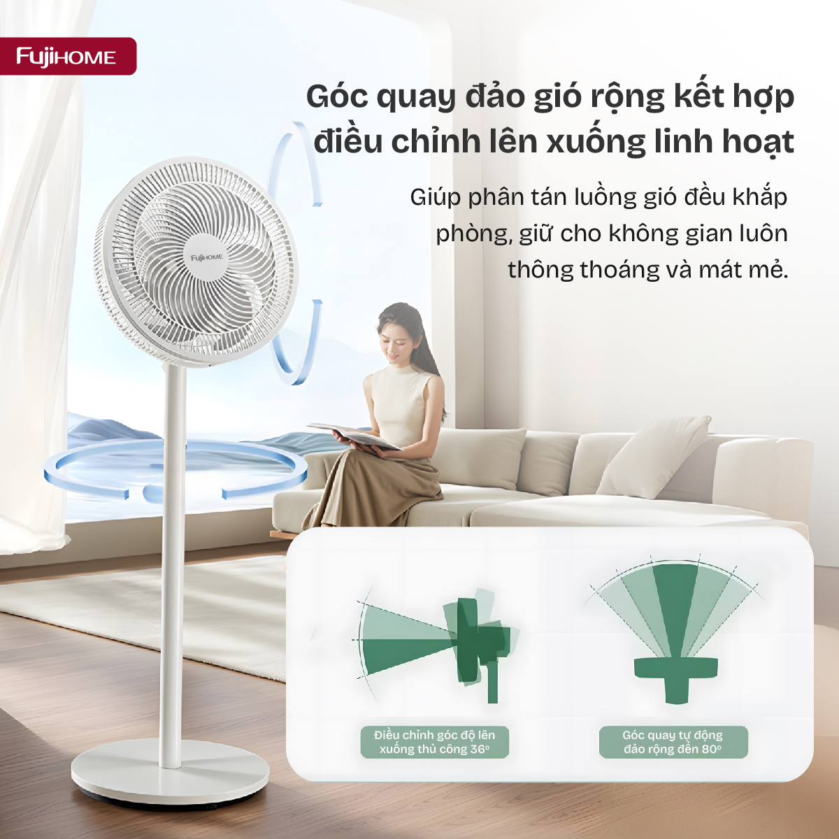 quat-3001-02 Quạt điện, quạt cây Fujihome SF3001