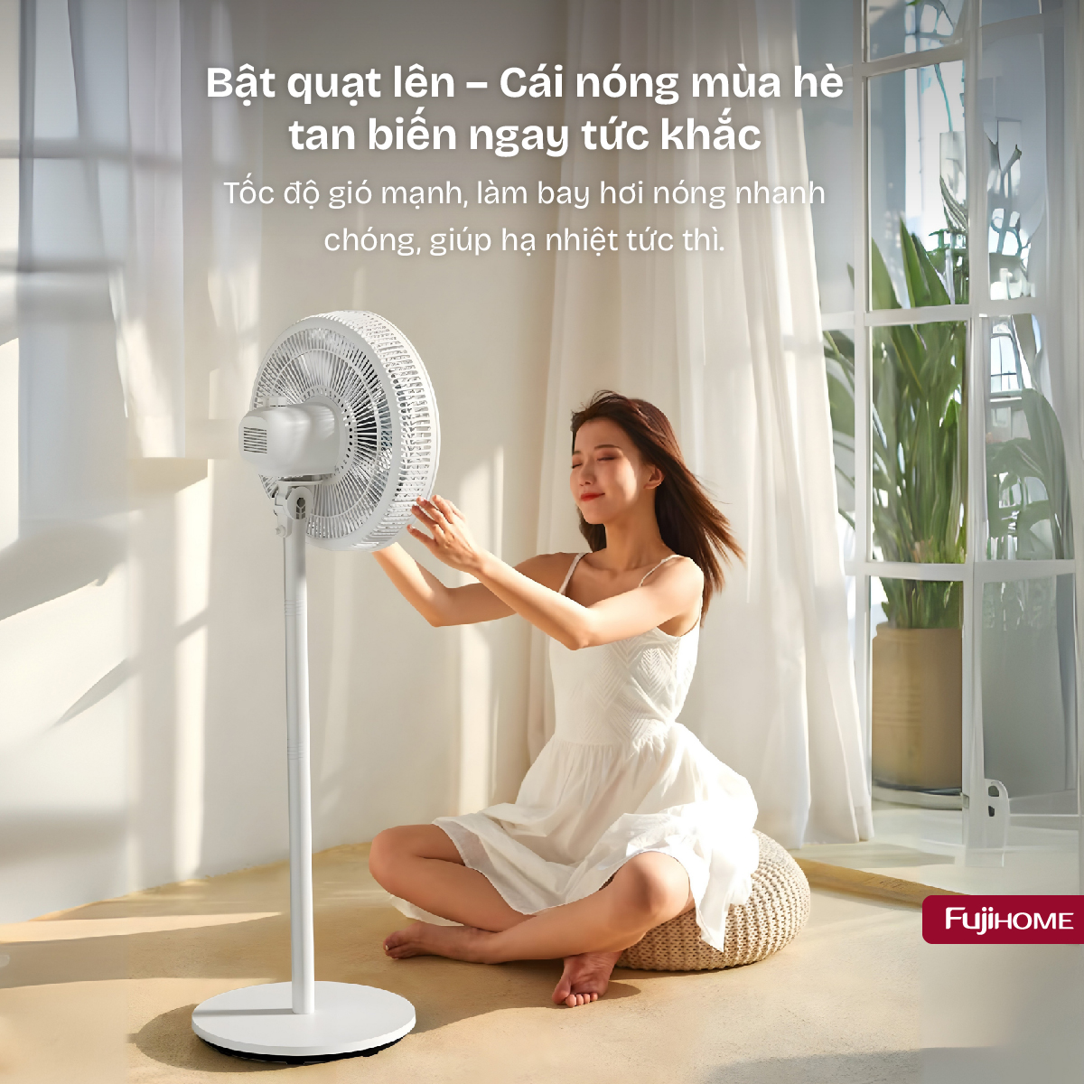 quat-3001-03 Quạt điện, quạt cây Fujihome SF3001