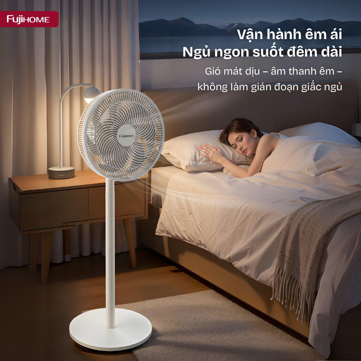 quat-3001-04 Quạt điện, quạt cây Fujihome SF3001