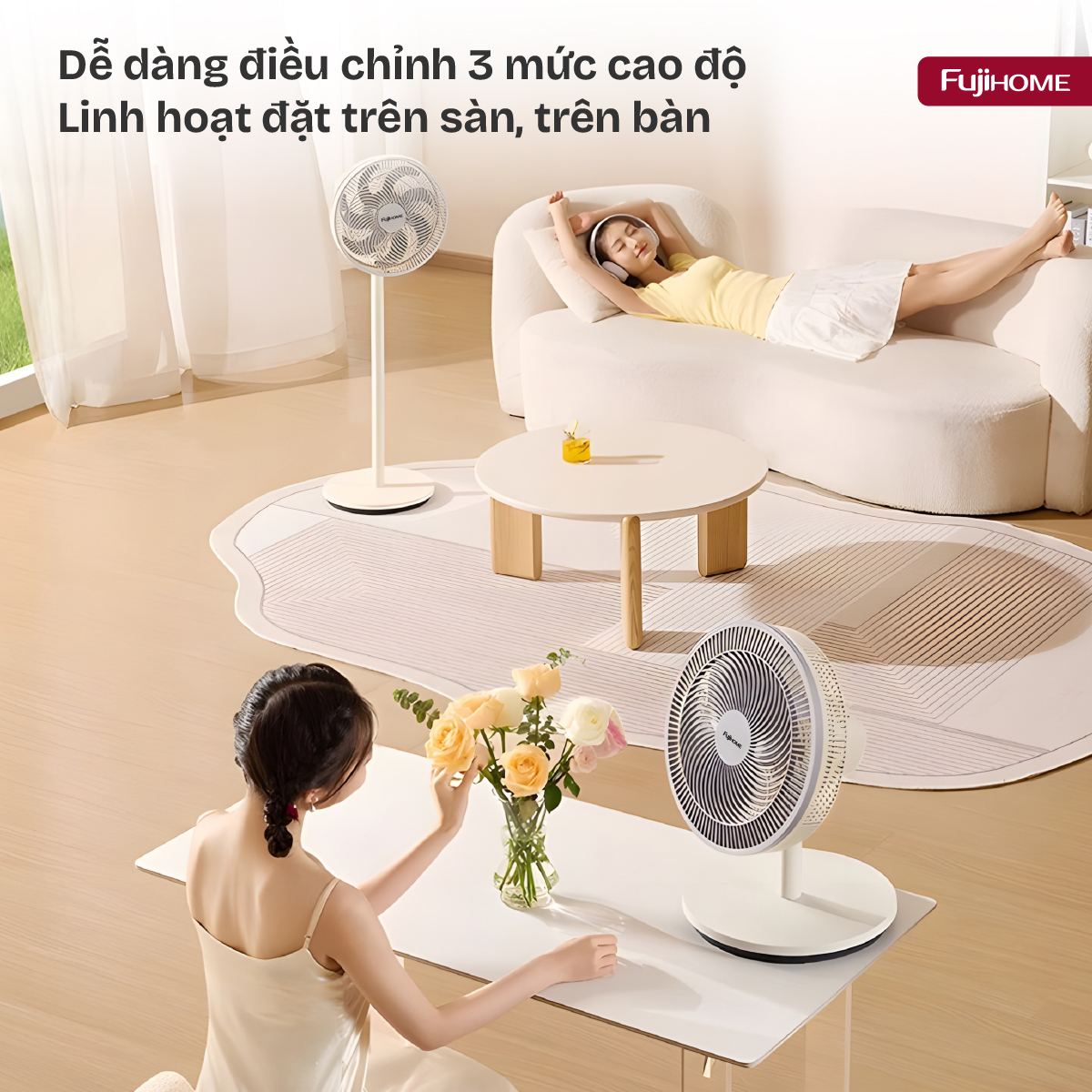 quat-3001-15 Quạt điện, quạt cây Fujihome SF3001