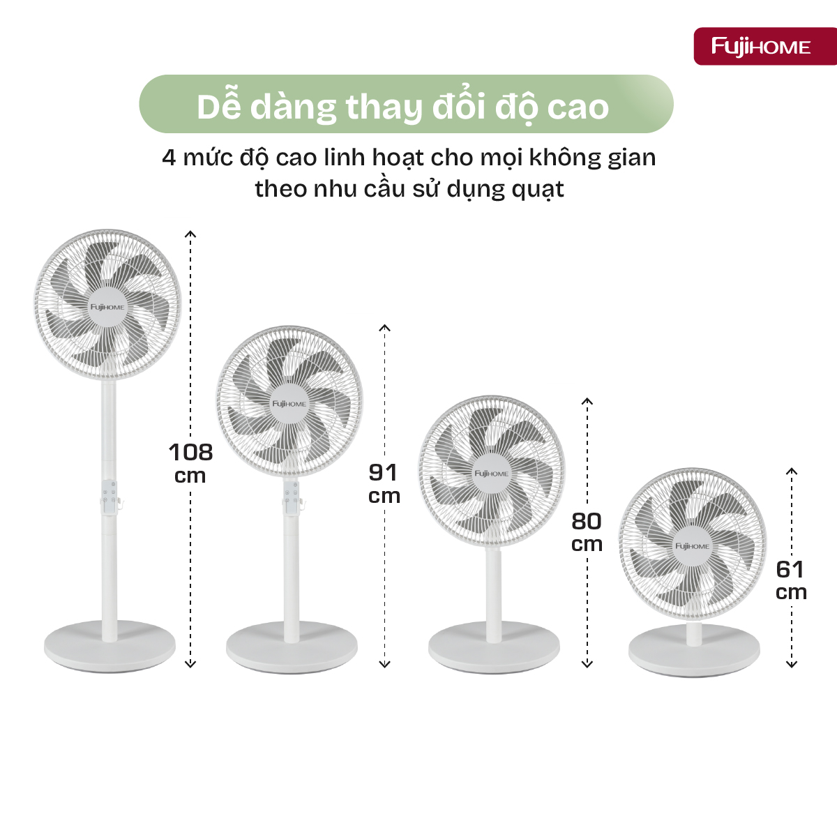quat-3001 Quạt điện, quạt cây Fujihome SF3001