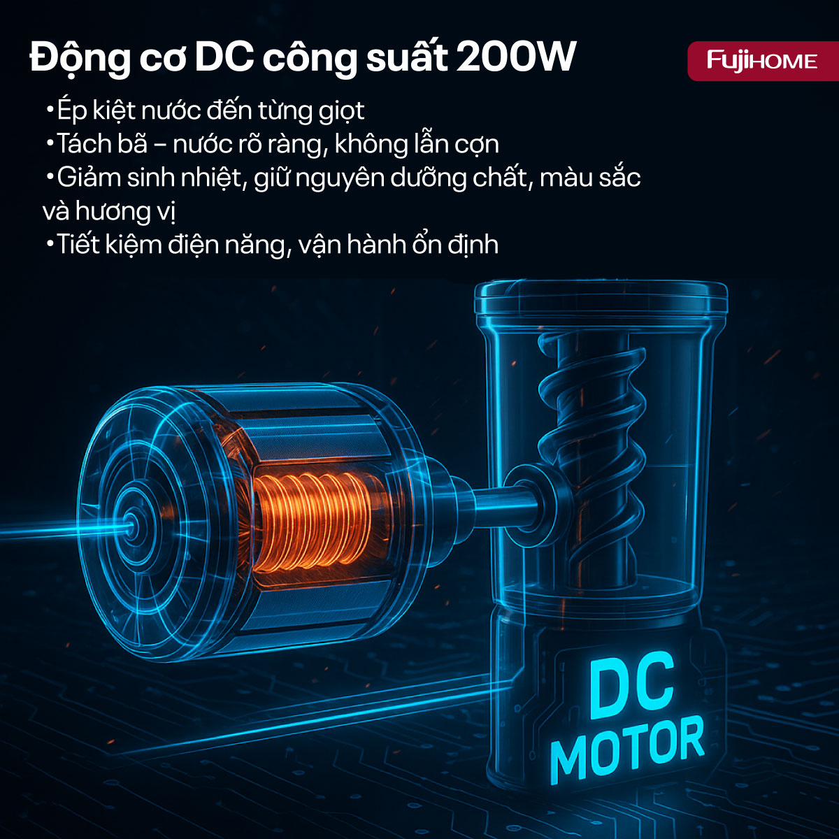 sj50c-04 Máy ép chậm nguyên quả Fujihome SJ50C