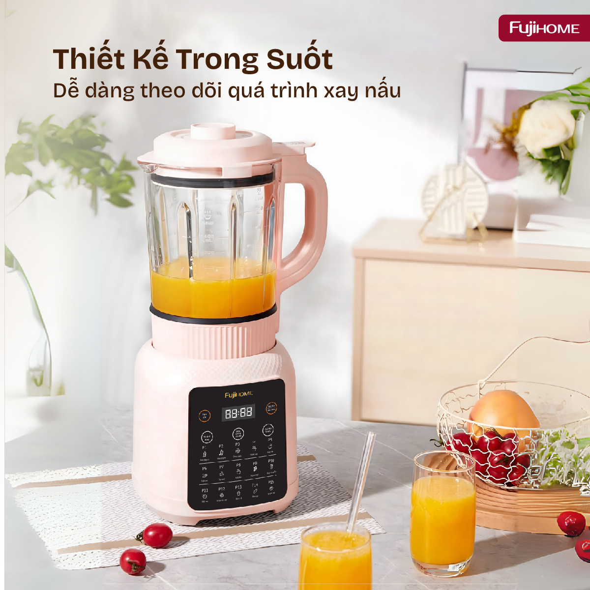 Máy làm sữa hạt đa năng Fujihome SM01B