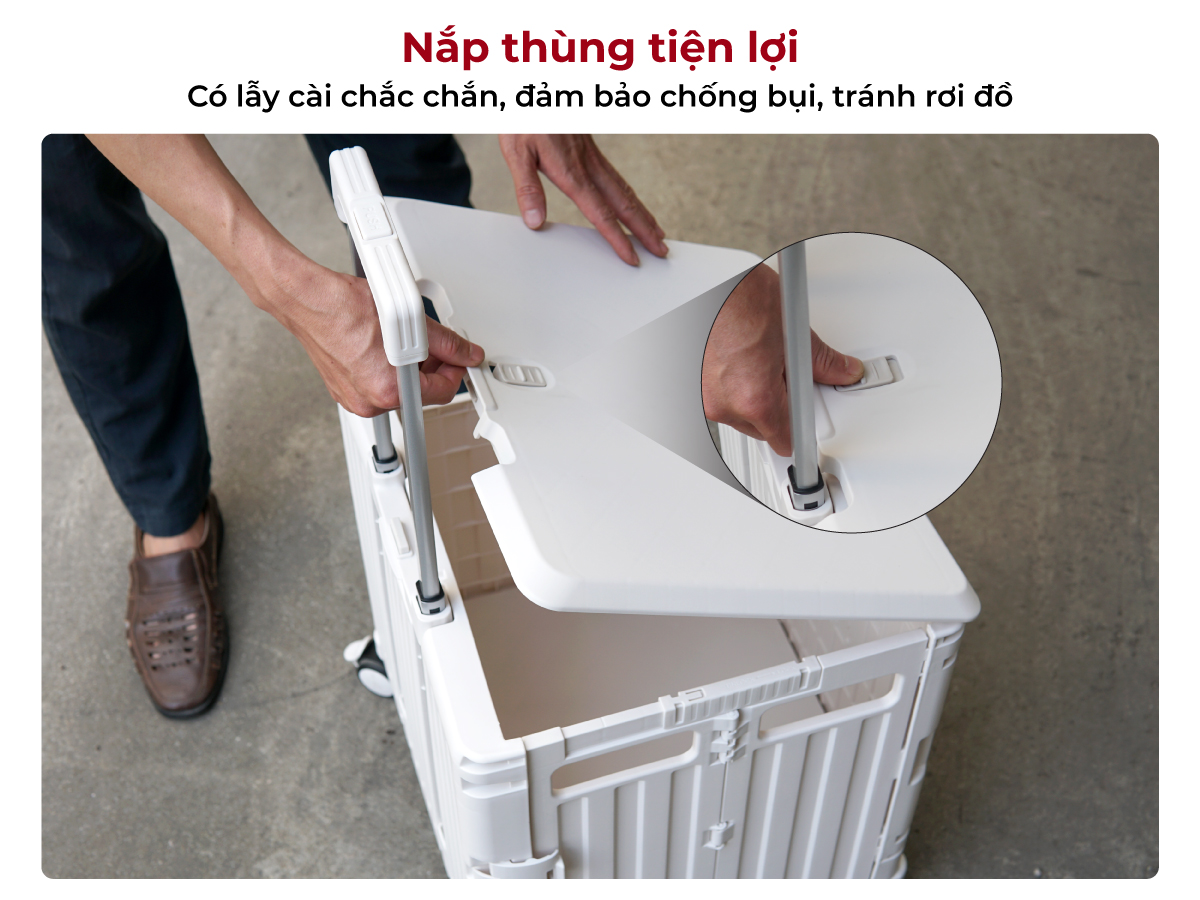 Xe kéo hàng đi chợ rút gọn FUJIHOME PT-35F
