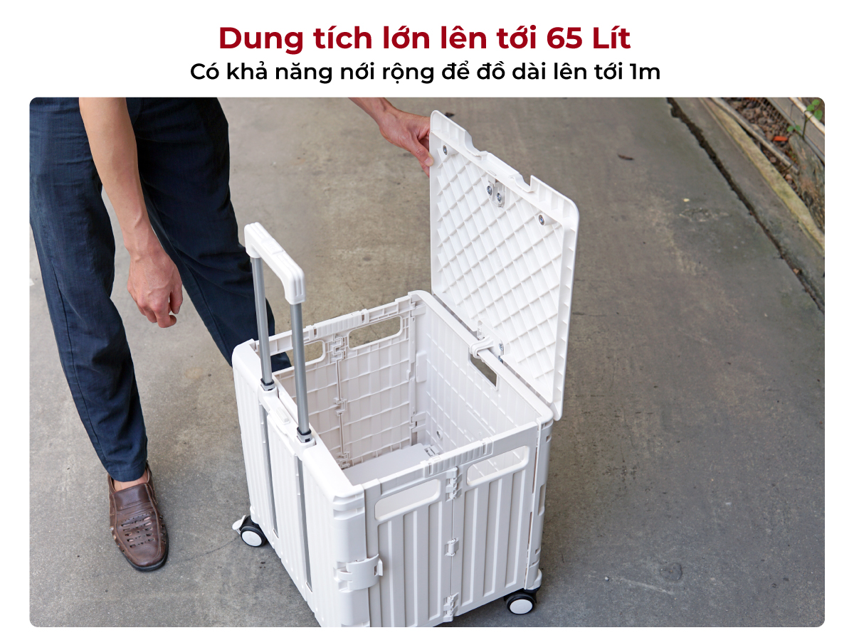 Xe kéo hàng đi chợ rút gọn FUJIHOME PT-35F