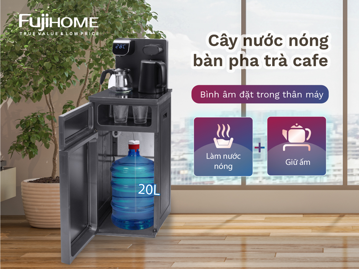 cây nước nóng lạnh bàn trà Fujihome TB110E-H