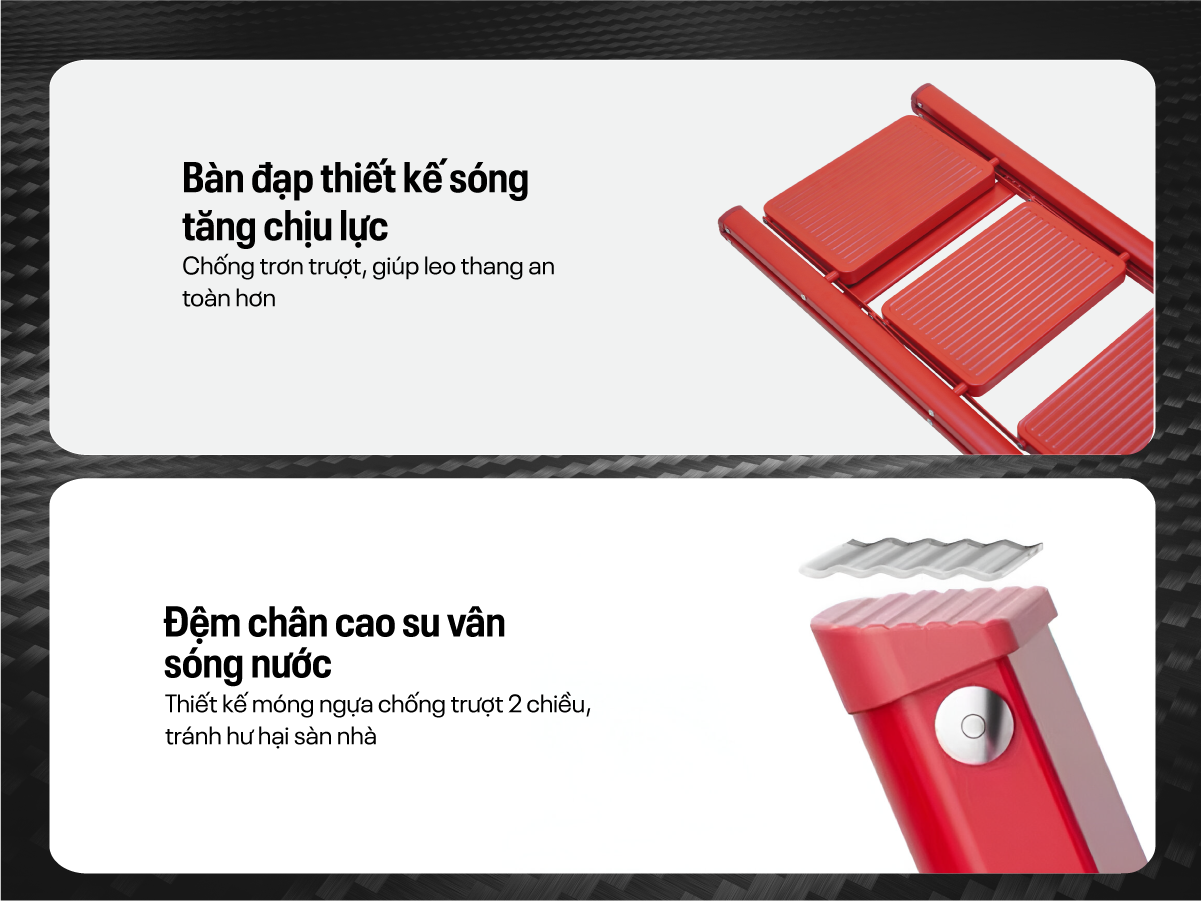 thang-nhom-sl10xx-do-09 Thang ghế gấp gọn thông minh 3 bậc FUJIHOME SL103R ( Red )