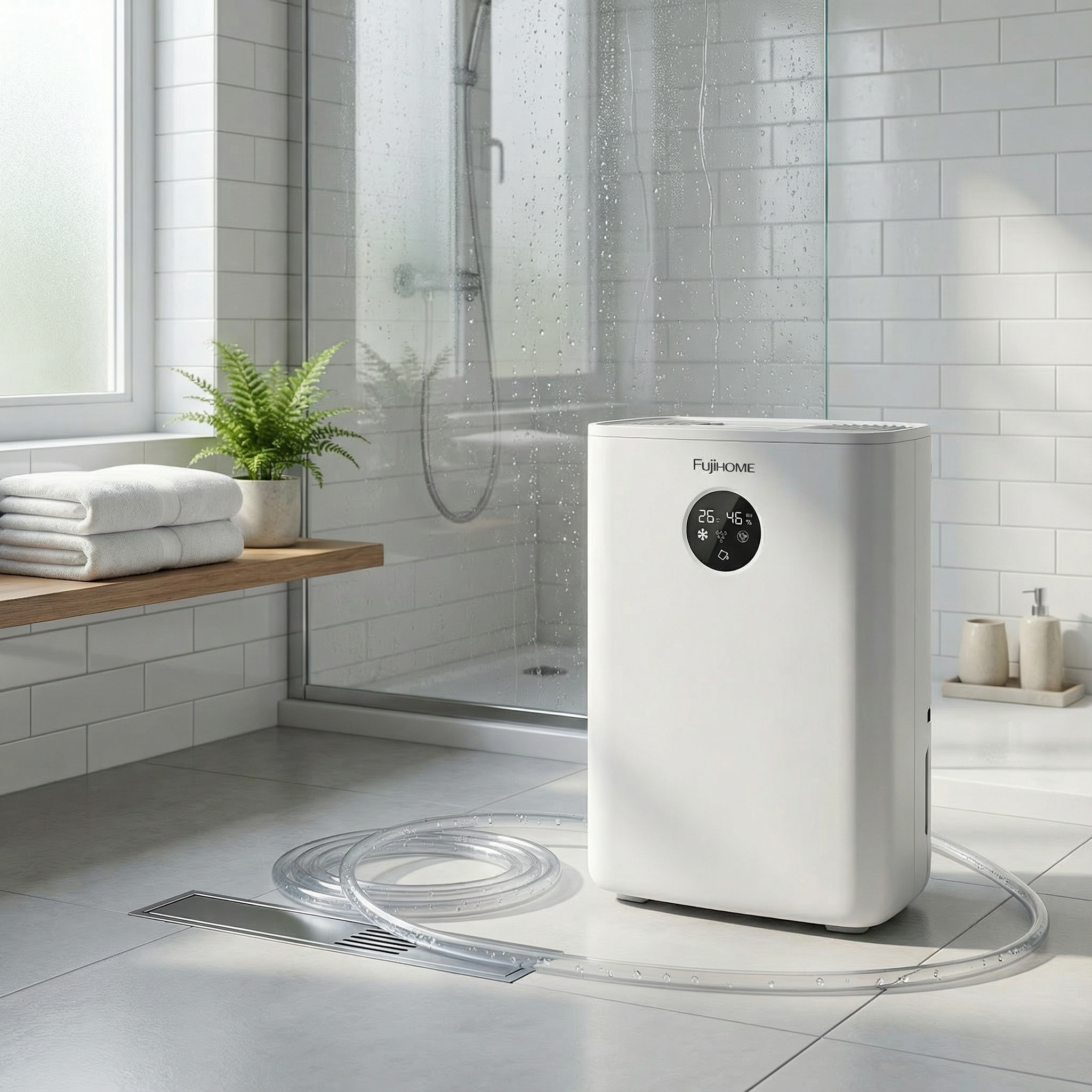 Máy hút ẩm bán dẫn tích hợp lọc không khí Fujihome DHP05-MINI