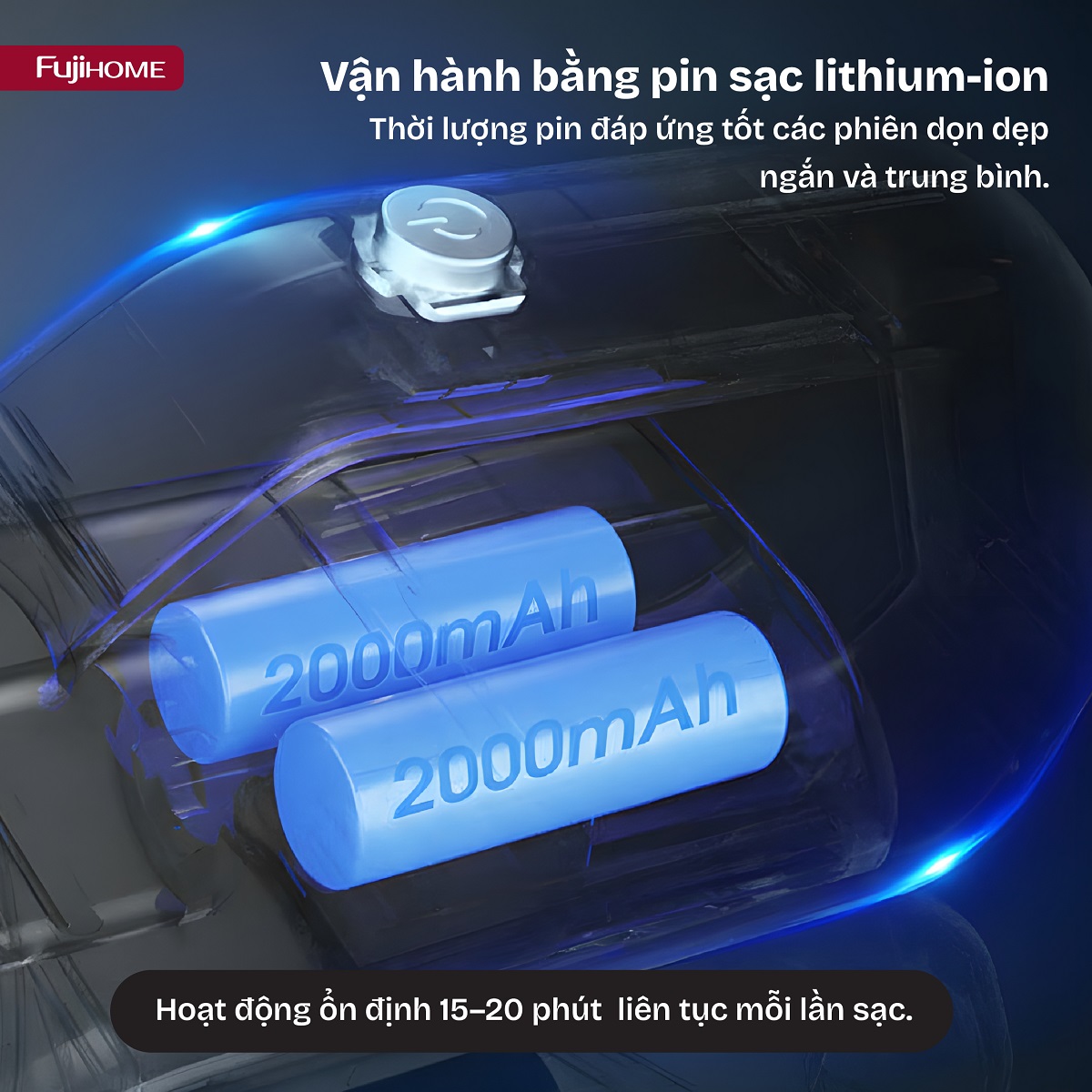 vc01-09 Máy hút bụi cầm tay không dây Fujihome VC01