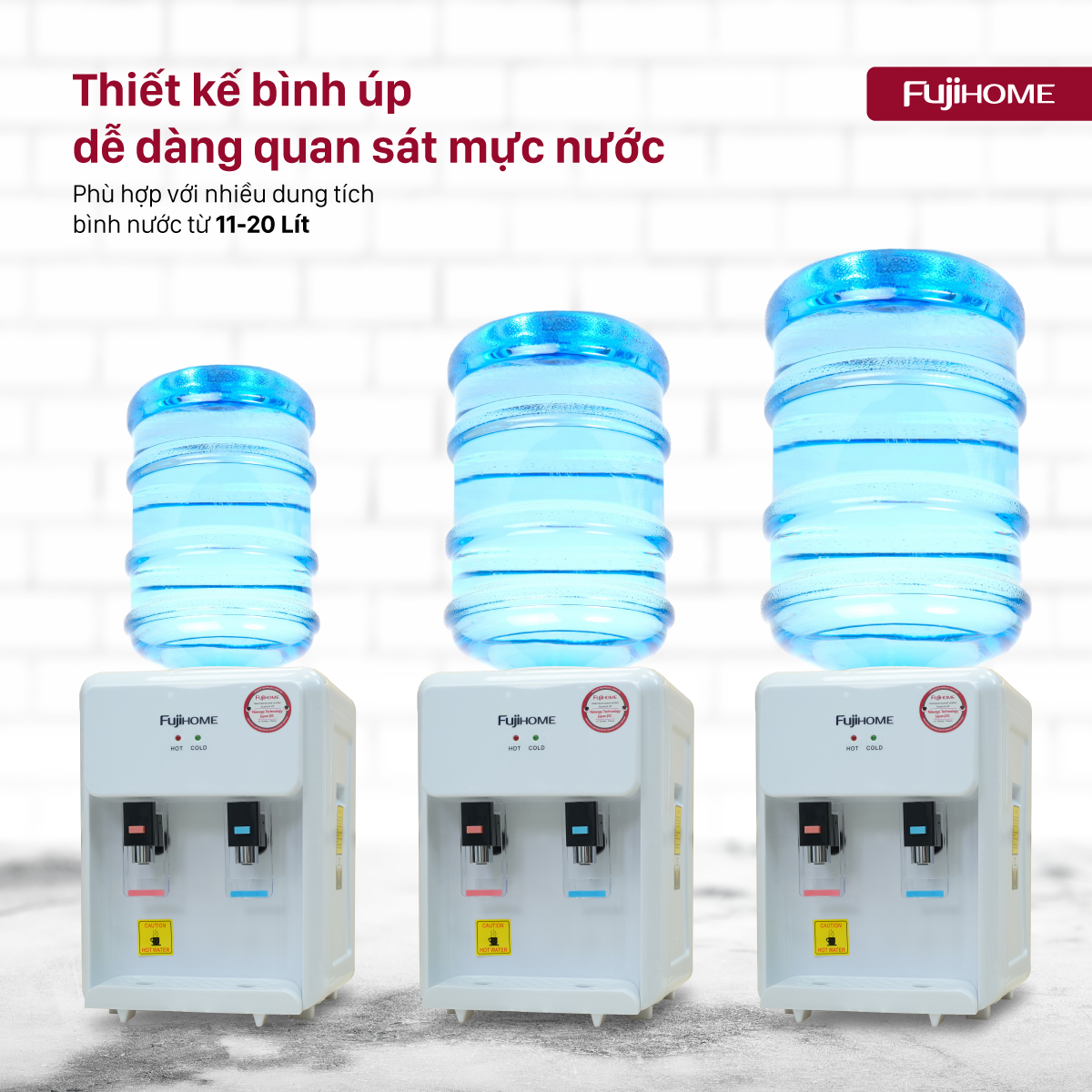 Cây nước nóng lạnh fujihome WD201E